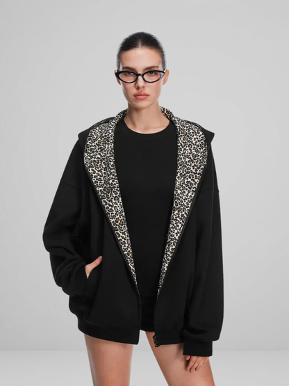 Leopard Zip Up